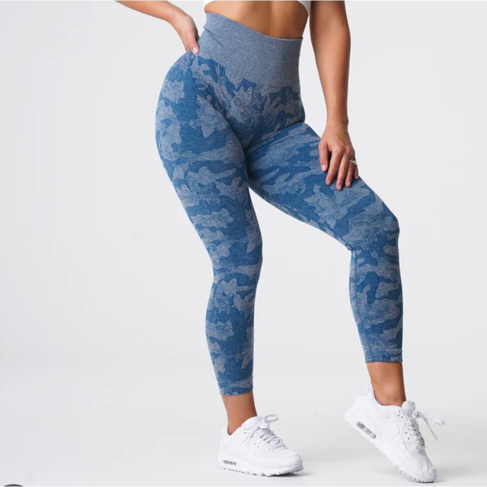 NVGTN Blue Slate Camo Leggings size L